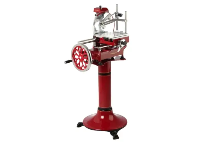 Flywheel meat slicer