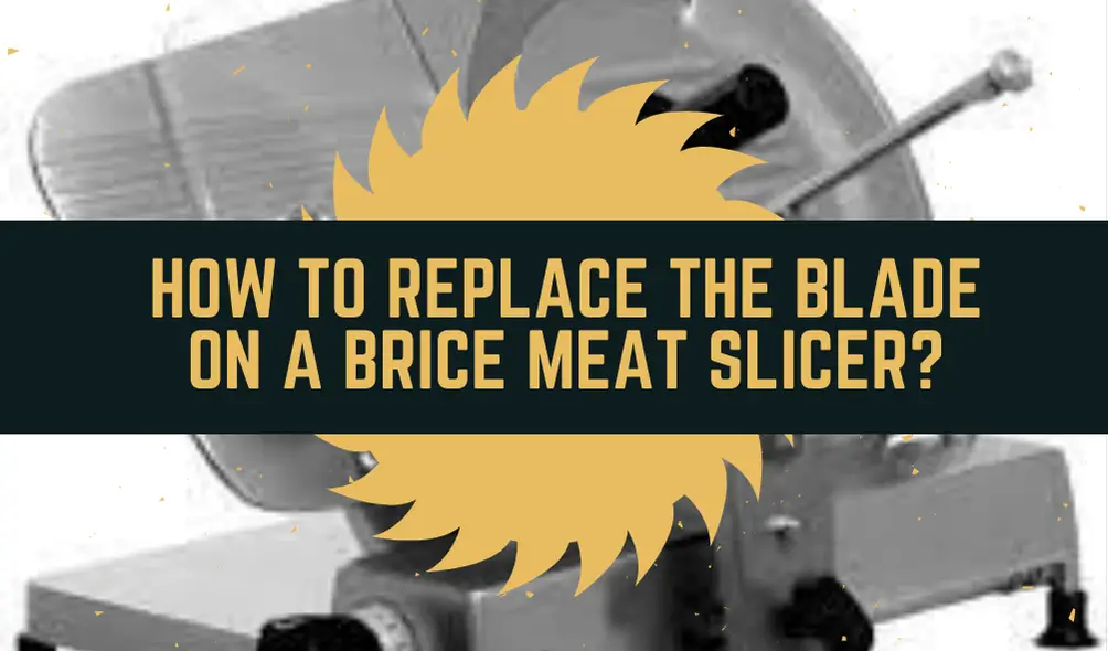 How To Replace The Blade On A Brice Meat Slicer