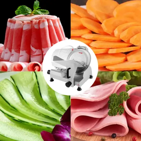 food in meat slicer