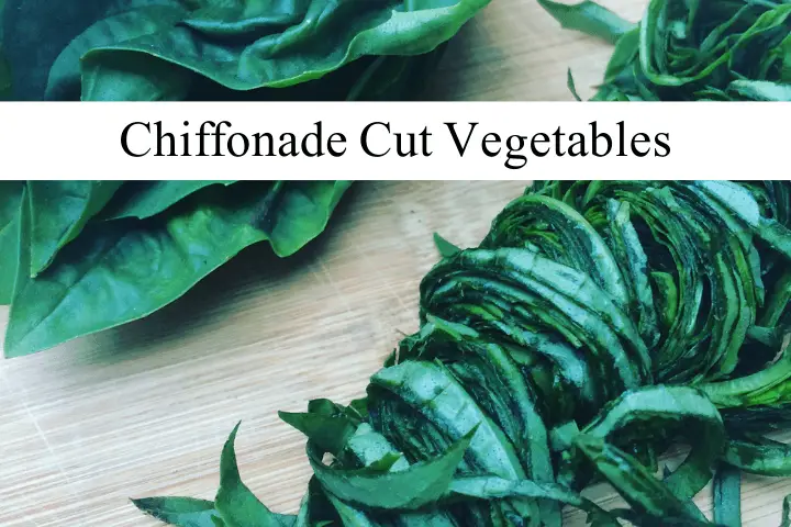 Chiffonade Cut Vegetable