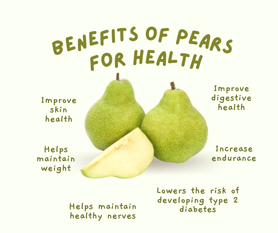 Health benefits of eating pears