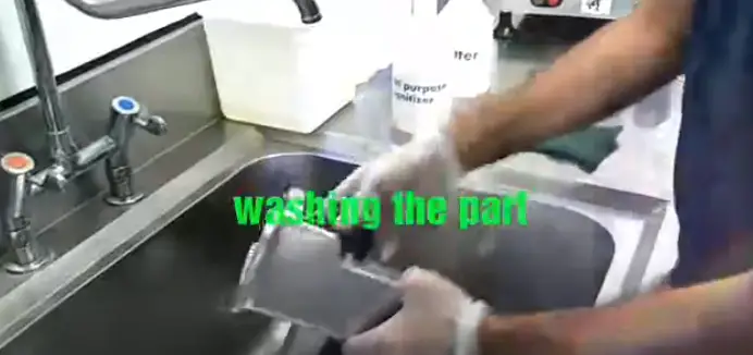 Step to clean slicer