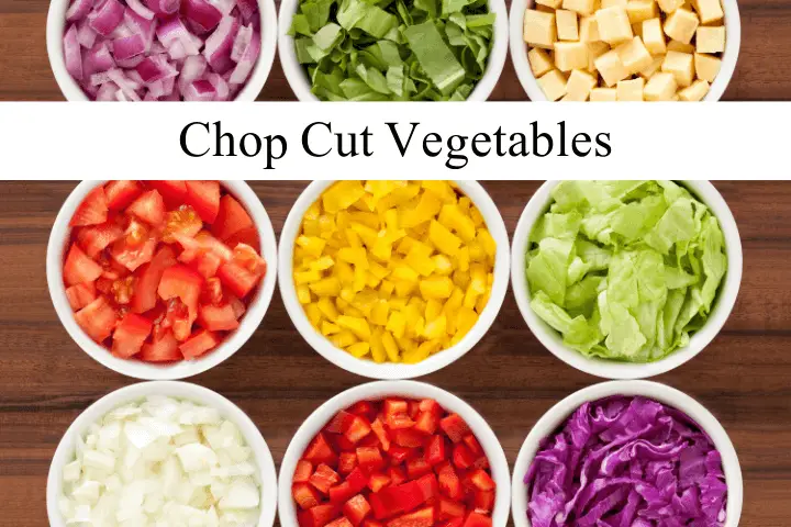 chopped Cut Vegetable