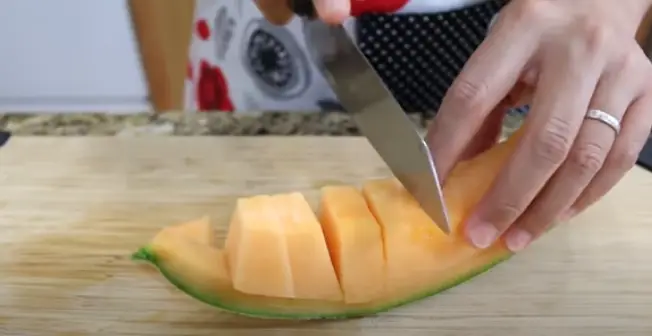 Slicing Cantaloupe