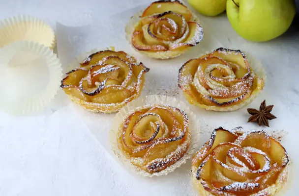 Vasta Apple Roses In Puff Pastry Vasta Apple Roses In Puff Pastry Recipe