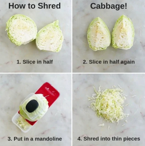 How to shred cabbage with a mandoline