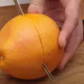 Step to cutting grapefruit