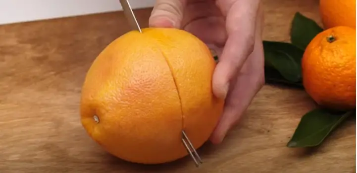 Step to cutting grapefruit