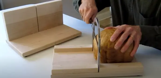 Step two to slicing bread