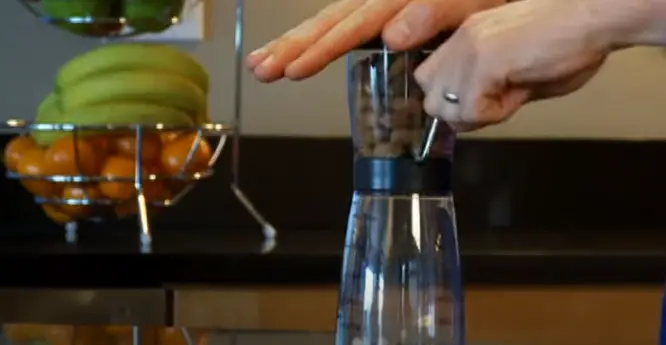 Step 4 to slicing almonds