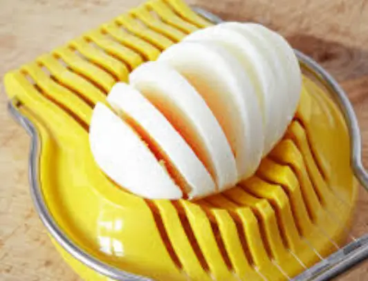 Slice egg with Slicer Benefits And Ease Of Egg Slicer