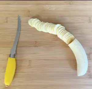 Slice Banana For Dehydrating