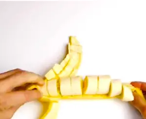Slice banana thin