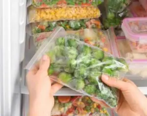 Freeze spiralized vegetables