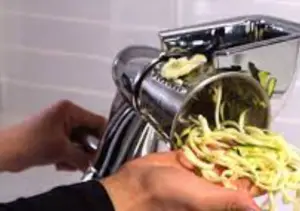 Spiralize Vegetable With Food Processor Use food processor to spiralize