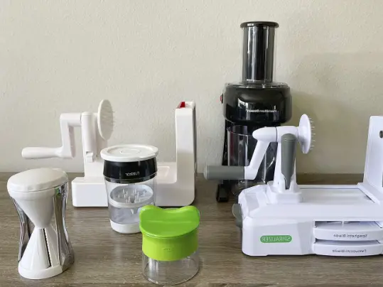 Difference electric spiralizer vs manual spiralizer