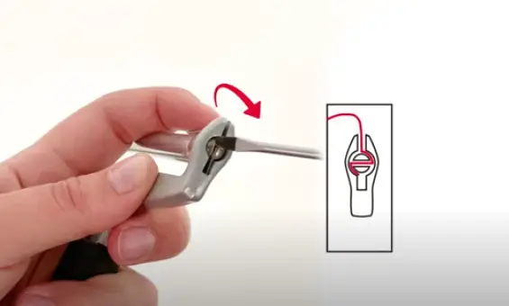 Turn The Screw Or Knob Clockwise Adjust the wire of the cheese slicer