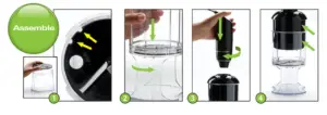 Assemble Electric Spiralizer How to assemble electric spiralizer