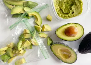 Peeling And Mashing Avocado With An Avocado Slicer Peel & mash avocado