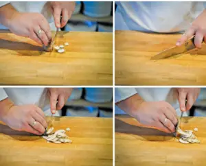 Slice Mushroom With Knife Slice mushrooms without a slicer