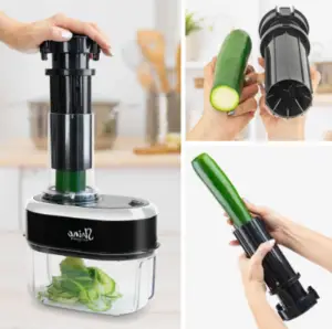Spiralize Vegetables Spiralize vegetables in electric spiralizer