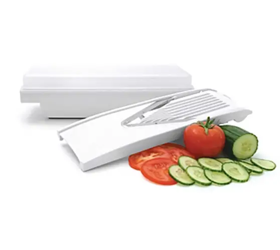 V cut cucumber slicers