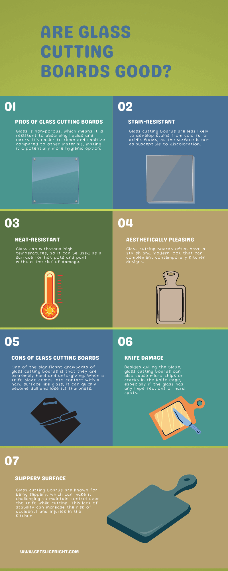 Are glass cutting boards good - infographics