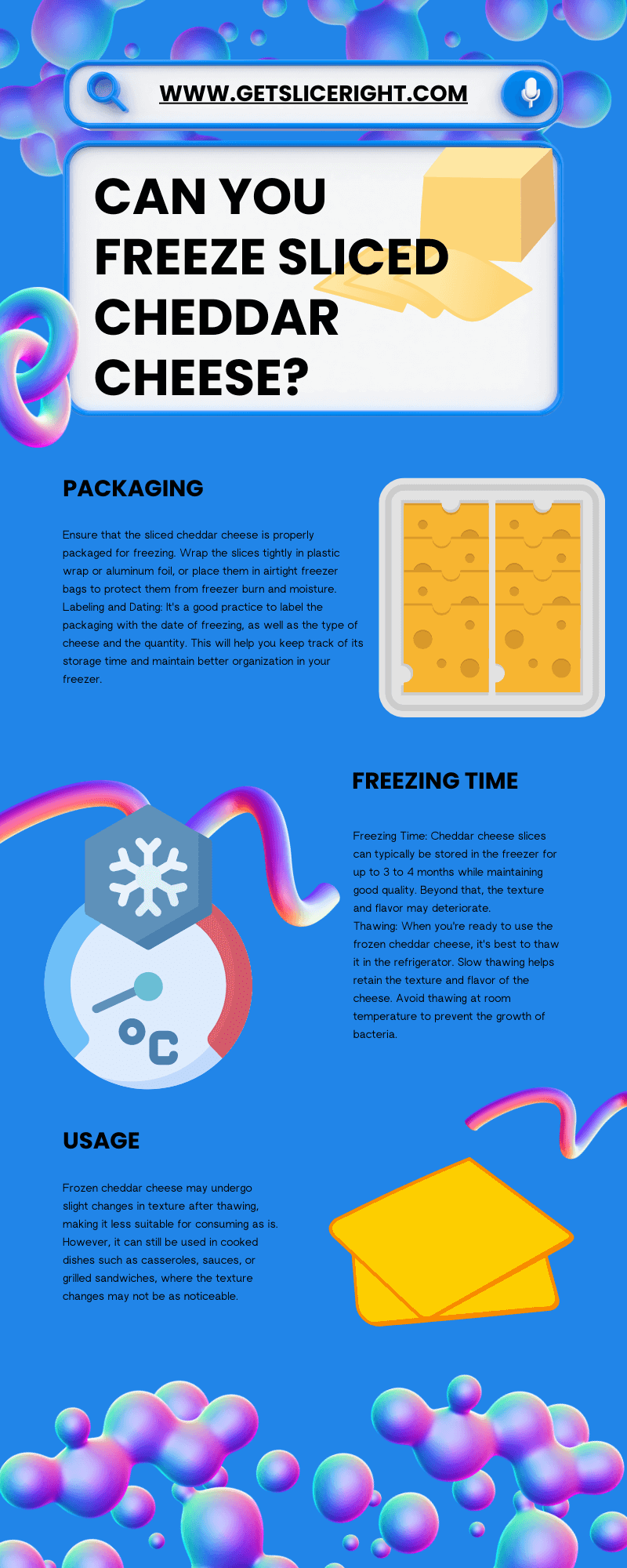 Can you freeze sliced cheddar cheese - infographics