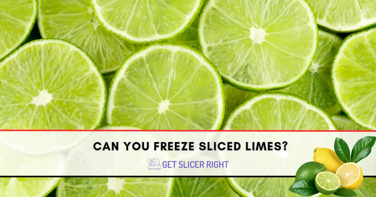 Freeze sliced limes