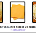 Cubed cheese vs sliced cheese vs shredded cheese