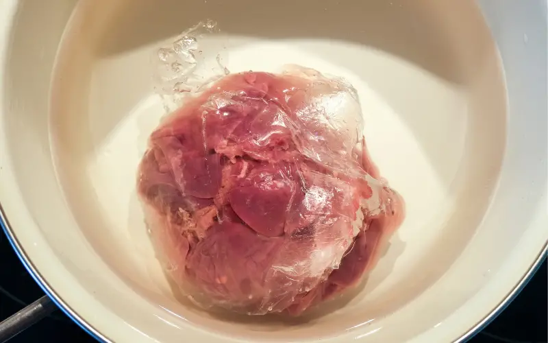 Defrosting of meat