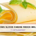 Sliced cheese freezed