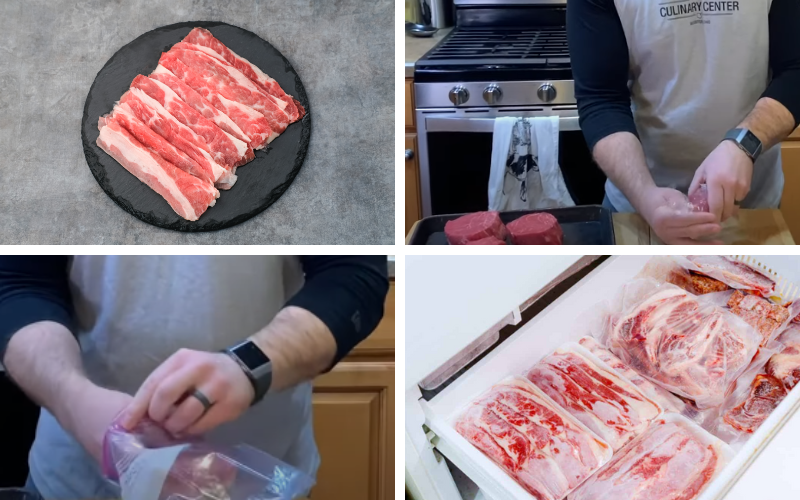 How to freeze sliced beef?