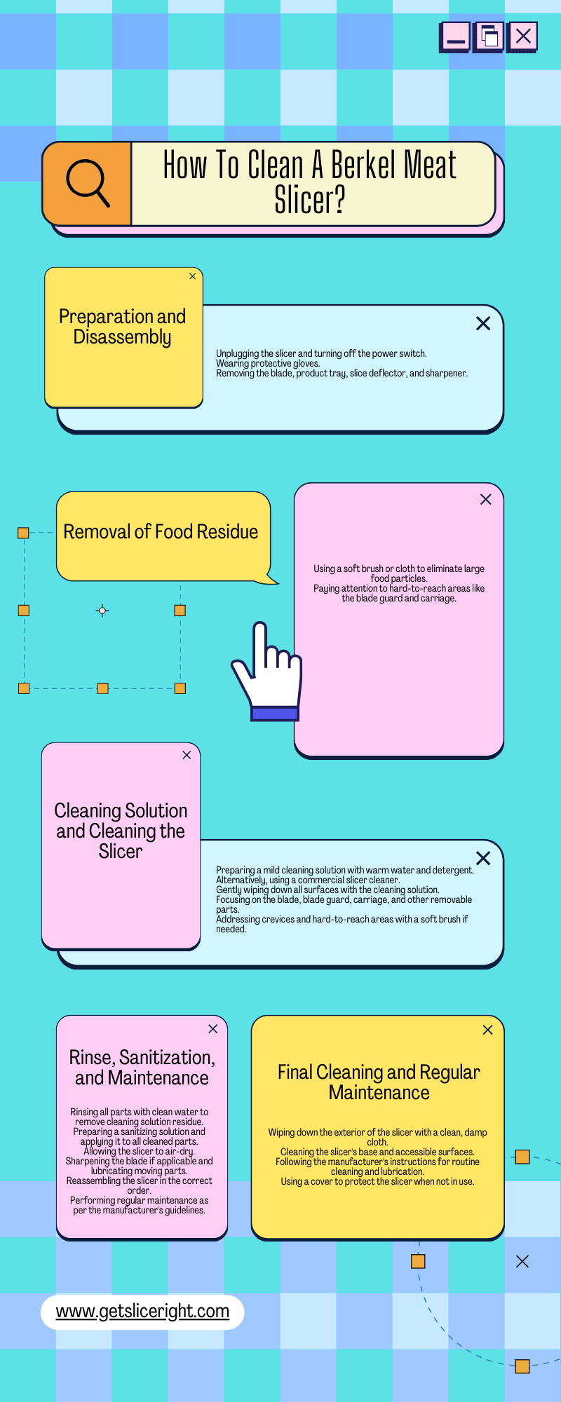 How To Clean A Berkel Meat Slicer - Infographic