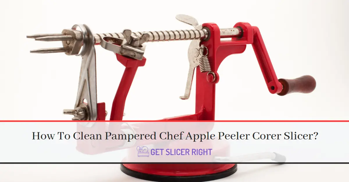 Clean Pampered Chef Apple Peeler Corer Slicer