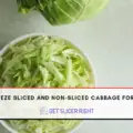 How to freeze sliced and non-sliced cabbage?
