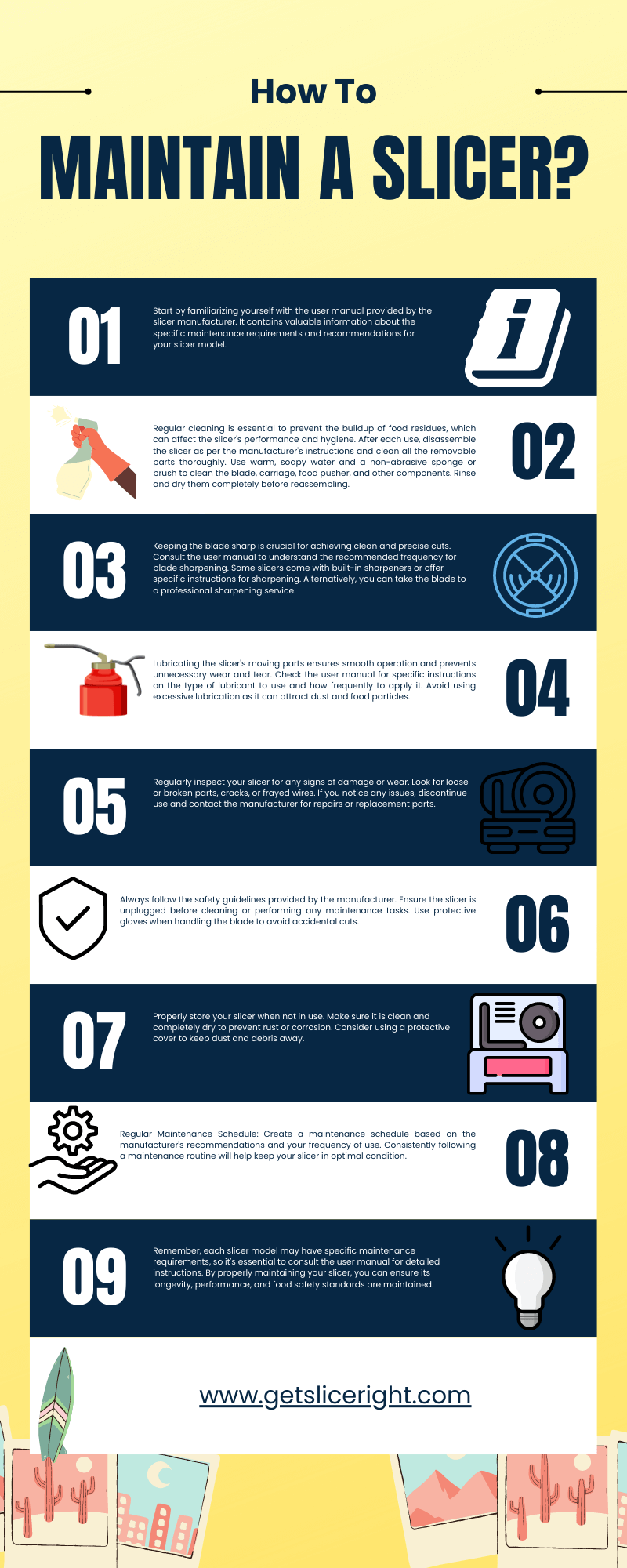 How To Maintain A Slicer - Infographics