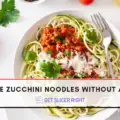 How to make zucchini noodles without spiralizer?