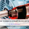 To remove hobart slicer motor