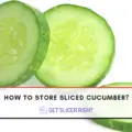 How to store sliced cucumber?