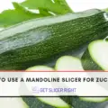 How to use mandoline slicer for zucchini?