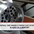 How to install the unger 5 triple cut system plates and blades in a mincer