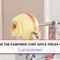 How to use the pampered chef apple peeler corer slicer: