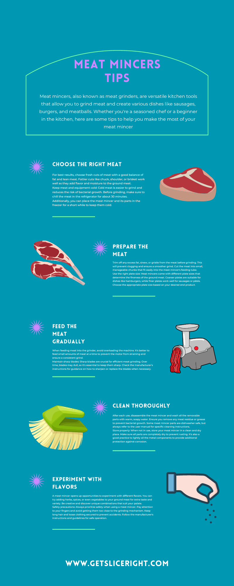 Meat Mincers Tips - Infographics