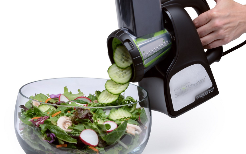 Salad shooter: shoot and shred your way to culinary delights