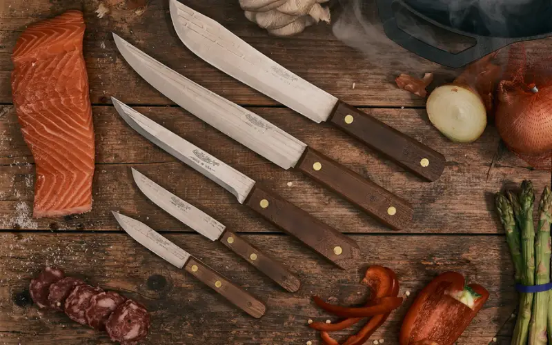 Technical details and specifications of the ontario hunting butcher knife