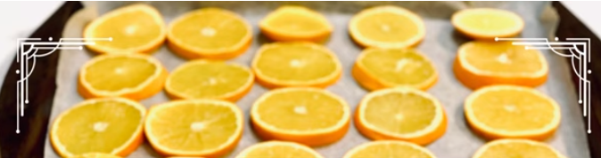 Arrange the orange slices