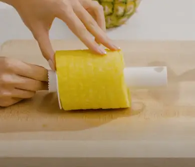 Continue Twisting Until You Reach The Bottom Of The Pineapple Continue twisting until you reach the bottom of the pineapple