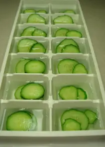 How to Make Cucumber Ice Cubes Cucumber Ice Cubes