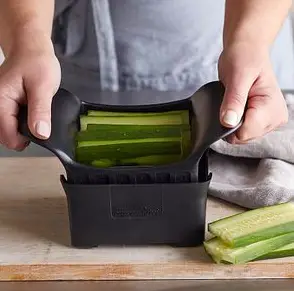 Slicing Cucumber with slicer Cucumber